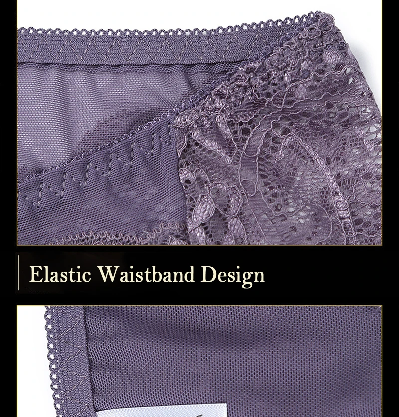 2017 New Arrival Women's Sexy Lace Panties Seamless Cotton Breathable Panty Hollow Transparent Briefs Plus Size Girl Underwear 19