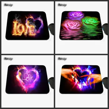 

Mairuige Love Witnessed Art Print Design, Prevent Slide Rectangle Rubber Notebook Computer Game Mouse Mat Valentine's Day Gift