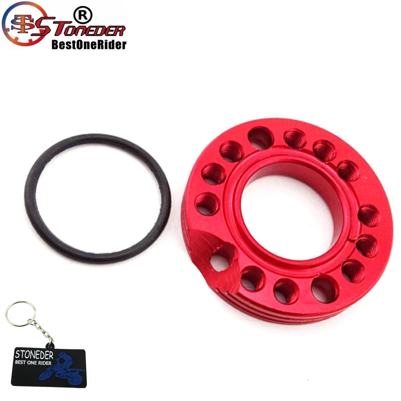 STONEDER Red CNC 28mm Carburetor Inlet Intake Adjuster Spinner Plate Adadpter For 110cc 125cc ATV Quad Pit Dirt Bike Dax | Автомобили и