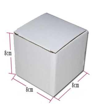 

8*8*8cm white kraft paper corrugated board box candy box gift boxes100pcs/lot