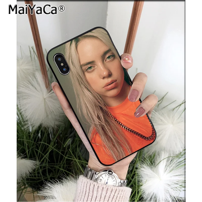 MaiYaCa Billie Eilish ТПУ Мягкий силиконовый чехол для телефона чехол для iPhone X XS MAX 6 6S 7 7plus 8 8Plus 5 5S XR