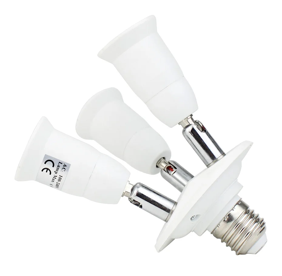 3 в 1 тройной PBT E27 держатель лампы подходит для дома и лампы дневного света для студии лампы в фотографическом использовании аксессуары A1
