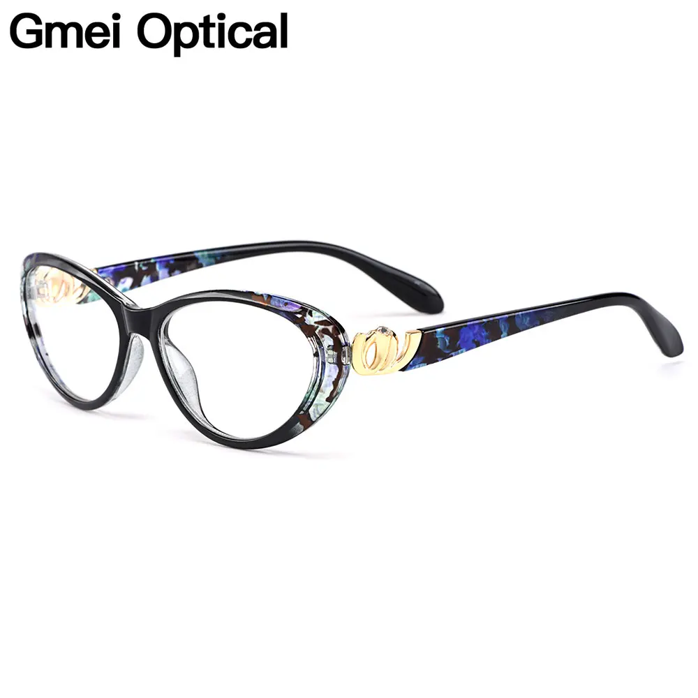Gmei оптический Urltra-светильник TR90 кошачий глаз стиль для женщин полный обод Оптические очки оправа Женская пластиковая близорукость Пресбиопия очки M1460