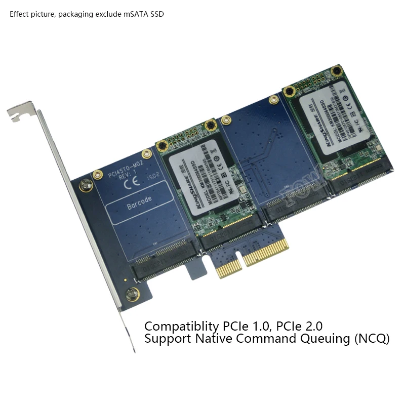 4x Msata To Pcie X4 X8 X16 Slot Supported With Raid Pci E Controller Card For Desktop Msata To Pcie X16 X8msata To Pci E Aliexpress