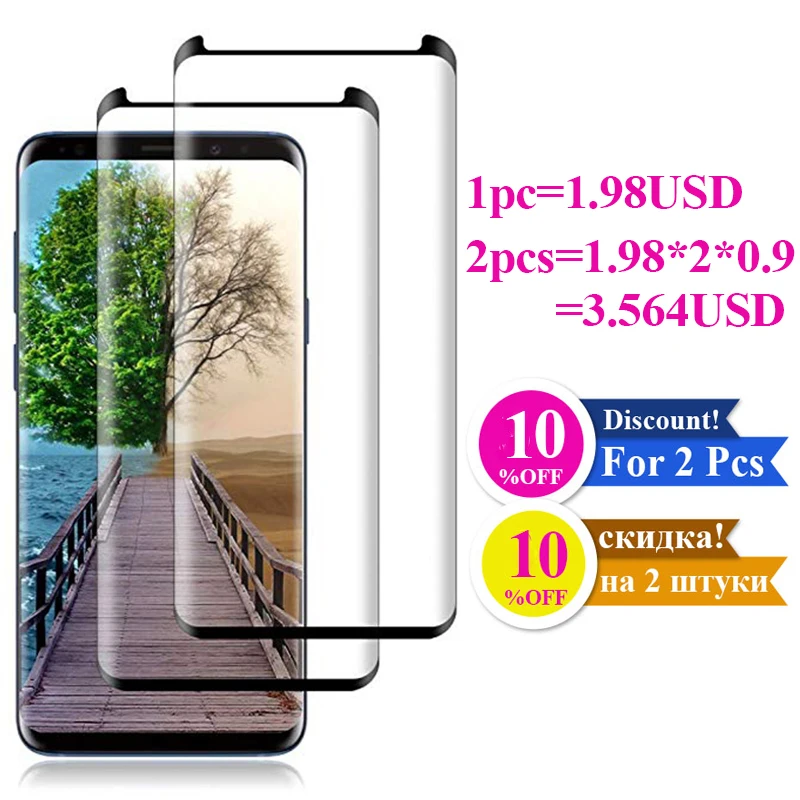 Для samsung Galaxy S8 Plus 3d защитное стекло Note 9 8 S9 защитное стекло 9s 8s S S9plus закаленное защитное стекло для экрана Note9 Note8