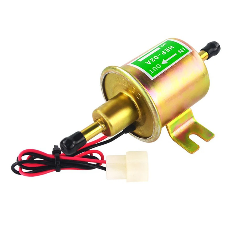 

12V Electric Fuel Pump Low Pressure Bolt Fixing Wire Diesel Petrol HEP-02A Low Pressure For Car Carburetor Motorcycle ATV