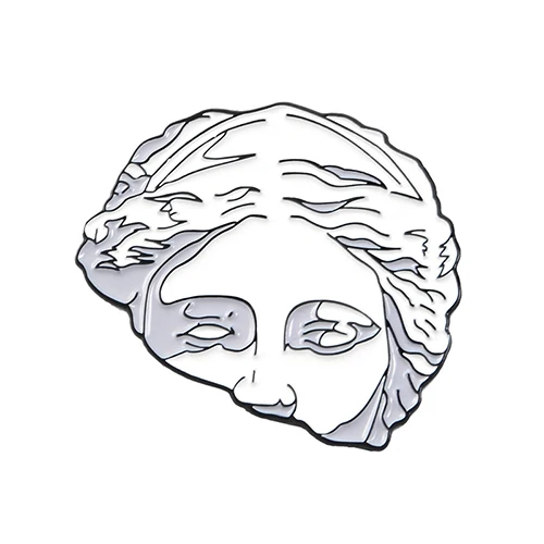 10 преувеличенная портретная скульптура эмалированная брошь Губка Боб НЛО пластырь художественная статуя значок Джинсовый Рюкзак булавка художники подарки друзьям - Окраска металла: style7