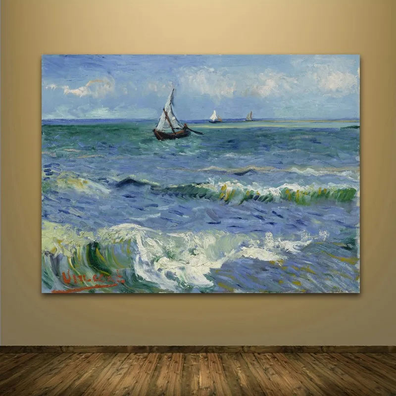 

Famous artwork Abstract canvas picture Van Gogh Seascape oil painting reproduction art paintings living room bedroom decoration