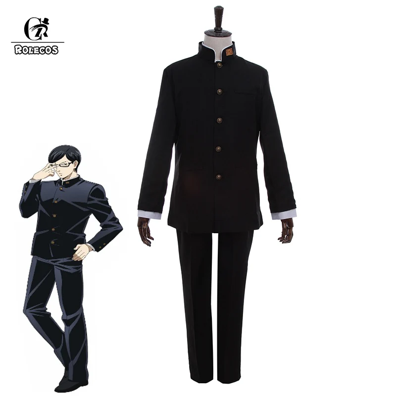 ROLECOS Mob Psycho 100 Cosplay Costume Kageyama Shigeo Sakamoto Anime Cosplay Men School Uniform Costume Boy Clothes Set Outfit