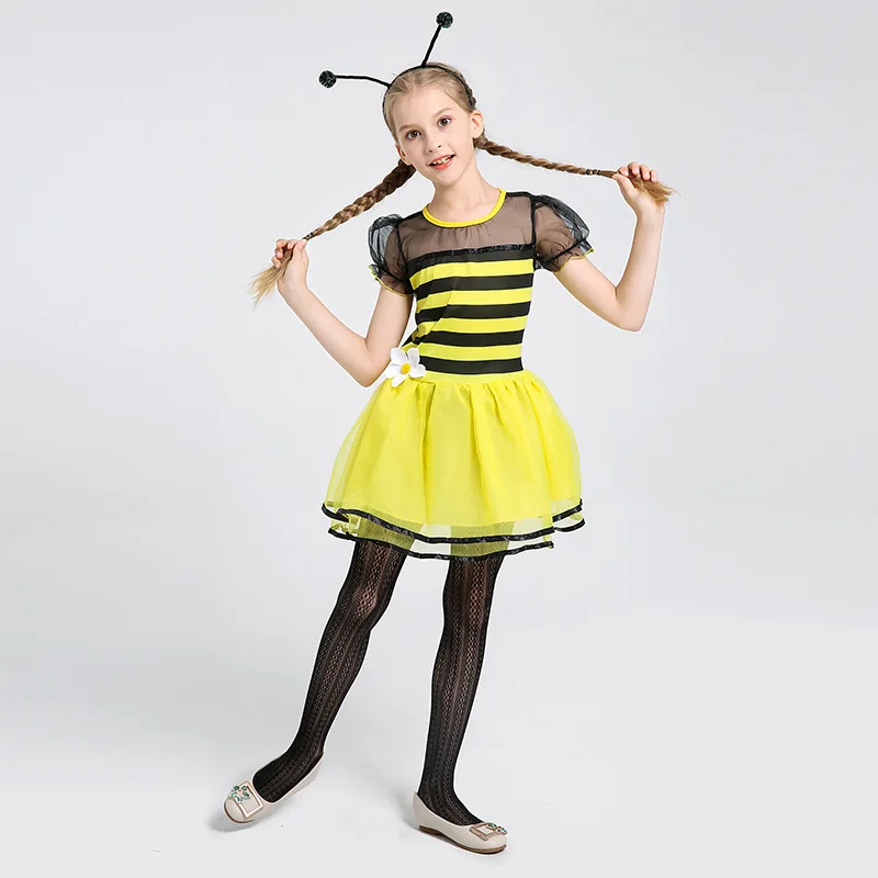 Костюм для Хэллоуина с надписью Sweet Bee Insert девочек|Костюмы девочек| |
