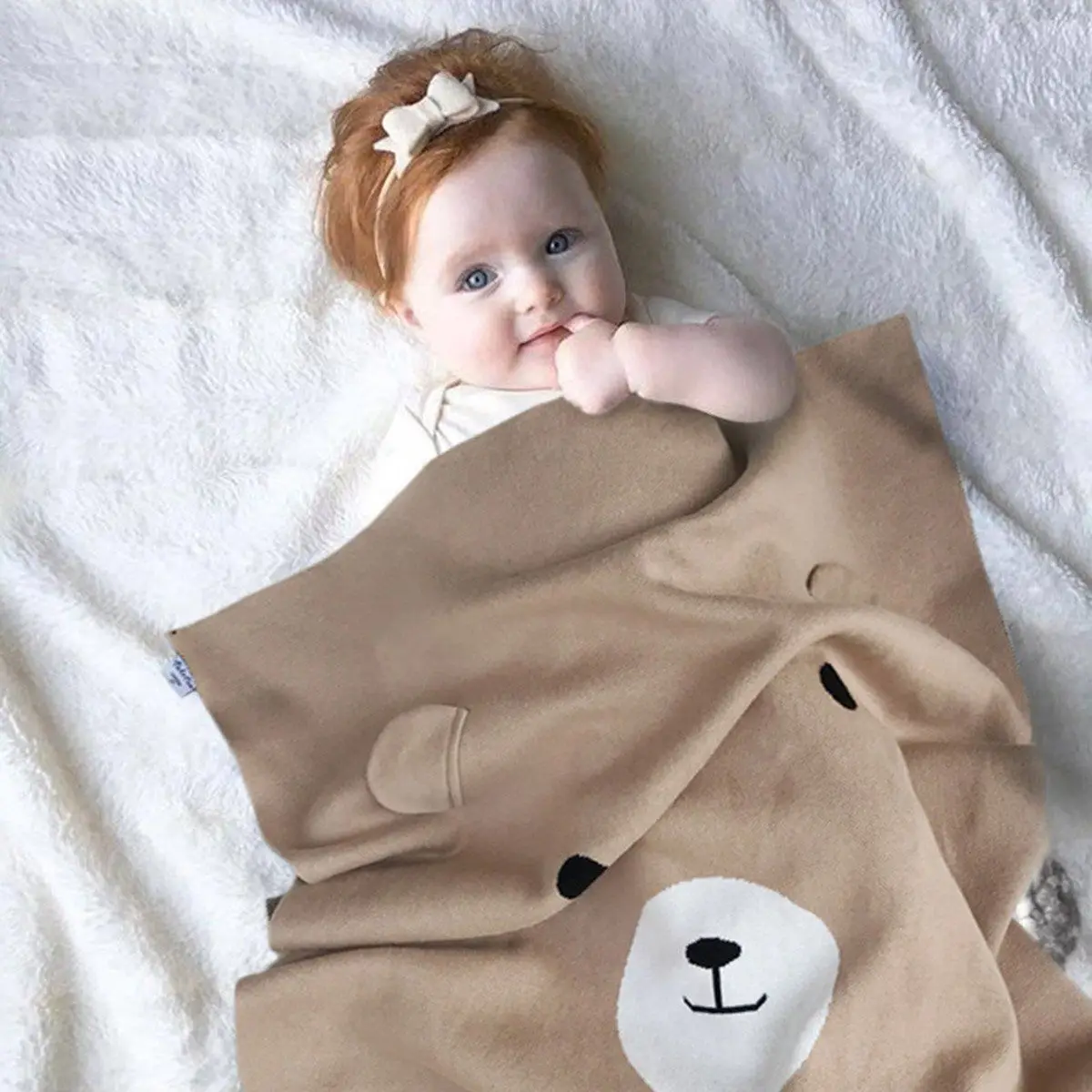 

2017 Kids Baby Cute Bear Napping Blanket Soft Bedding Towel Cover Throws Swaddle Wrap mohair blankets receive free stuff manta