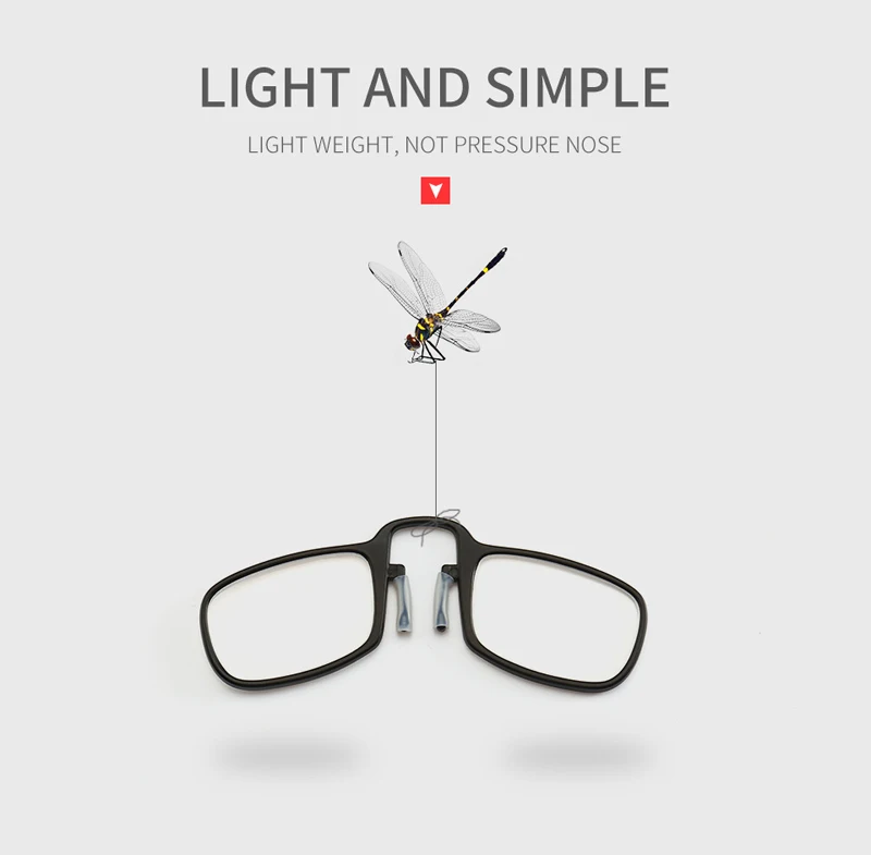 ISENGHUO сверхлегкие очки для чтения с запатентованными носочками легко носить с собой прозрачные мини портативные очки с диоптриями 1,0-3,5