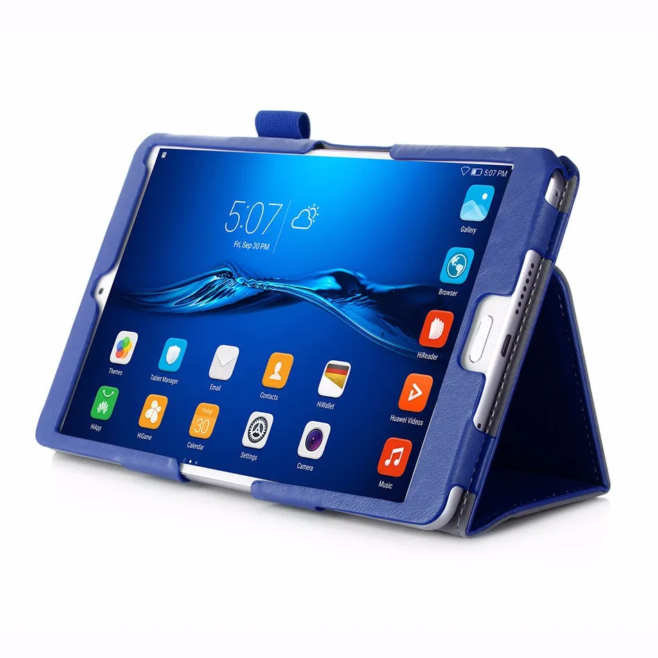 Высококачественный чехол из искусственной кожи для huawei MediaPad M3 BTV-W09 BTV-DL09 8,4 дюймов, чехол для планшета с держателем для рук, чехол с функцией автоматического сна