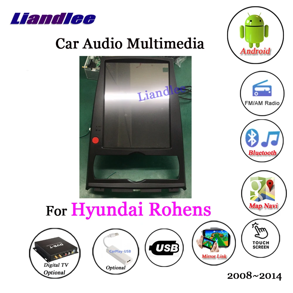 Liandlee Android для Hyundai Rohens 2008 ~ 2014 стерео радио Carplay Парковка камера ТВ BT wi fi USB gps-навигатор мультимедиа
