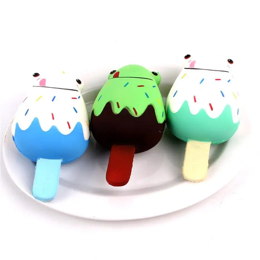 2018 оригинальные Kawaii милые Squishies лягушки мороженое Ароматические замедлить рост Squeeze игрушки снятие стресса игрушка подарок игрушечные