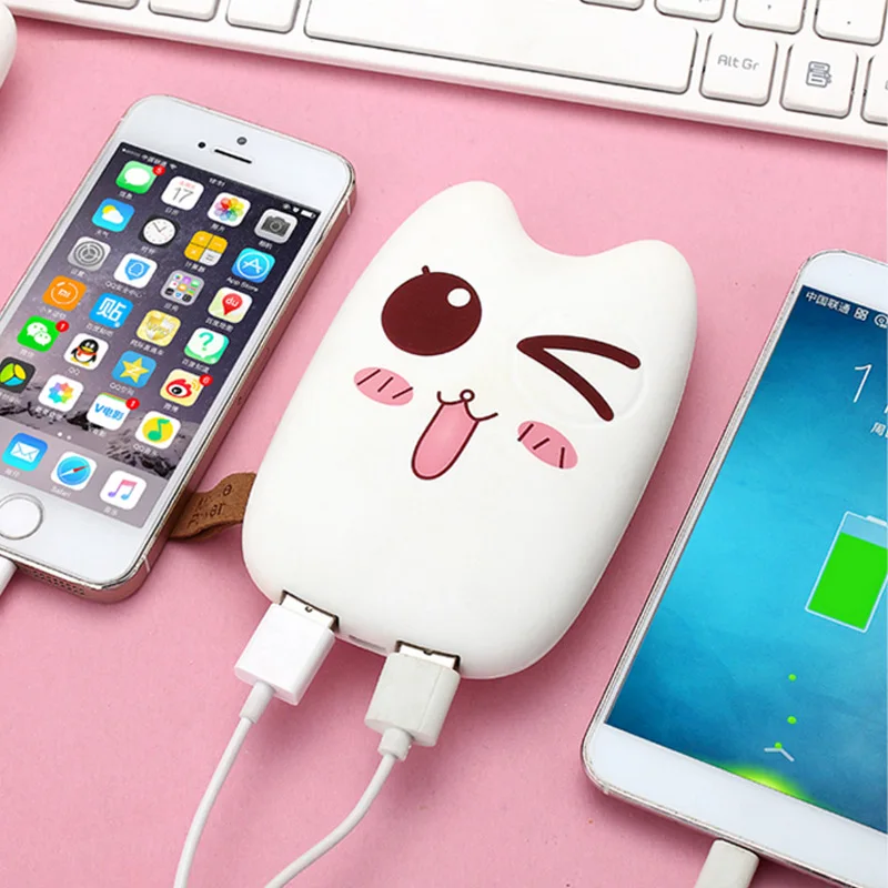 RHOADA Original Ultrathin Cute Emoji 10000 mAh Portable 2 USB External