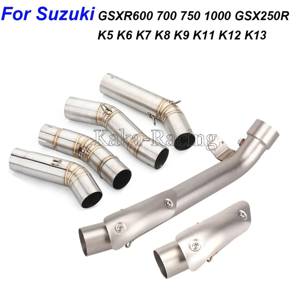 GSXR1000 GSXR750 GSXR650 GSXR700 GSXR800 GSXR250 GSX750 выхлопная труба среднего звена мотоцикла для Suzuki K5