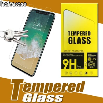 

100pcs 2.5D Tempered Glass 9H Premium For iPhone 11 Pro Max XS XR X 8 7 6 6S Plus HD Screen Protector Film Guard With Package