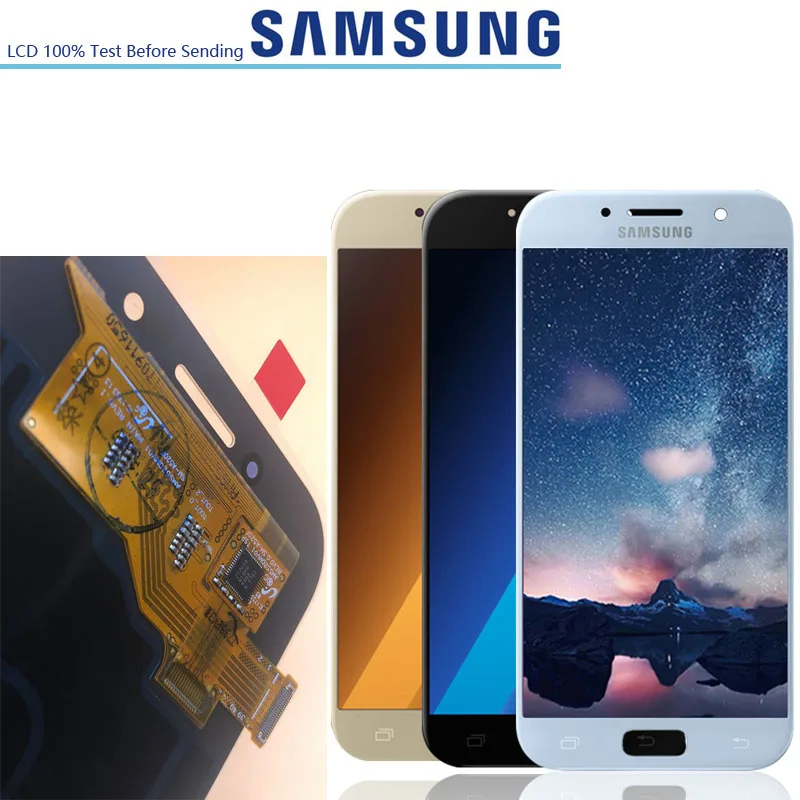 5 2 ''Оригинальный Новый Super Amoled ЖК дисплей для Samsung Galaxy A5 2017 A520 A520F SM LCDs экран