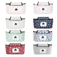 Lovely Strollers Baby Trolley Bag with Detachable Handbag Multifunctional Baby Stroller Organizer Pram Buggy Cart Hanging Bag X2