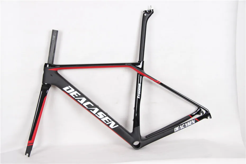 Deacasen Carbon Road Frame Racing Bike Frame Di2 and Mechanical Size