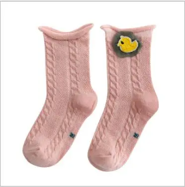 Г., весенне-летние тонкие хлопковые детские носки с сеткой, 1 пара аксессуары с героями мультфильмов, кружевные носки для девочек
