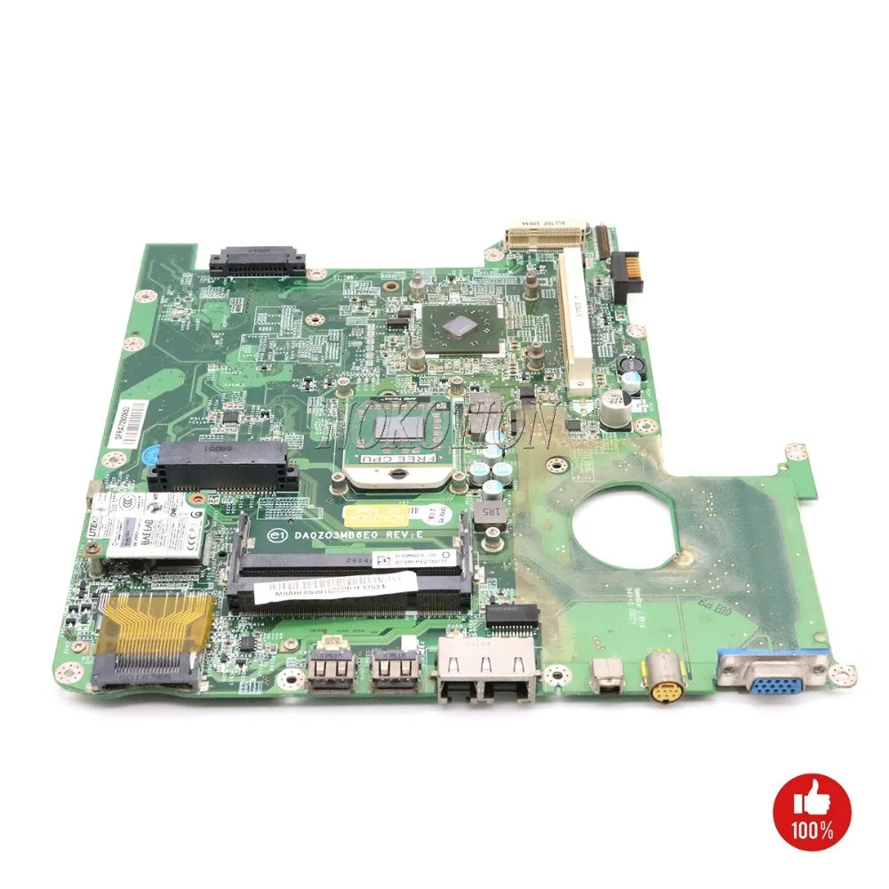 NOKOTION материнская плата для ноутбука acer aspire 4520 MCP67MV-A2 с графическим слотом DDR2 MBAHF06001 DA0ZO3MB6E0