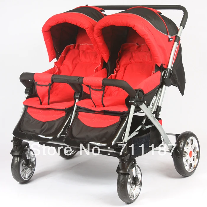 poussette double cote cote