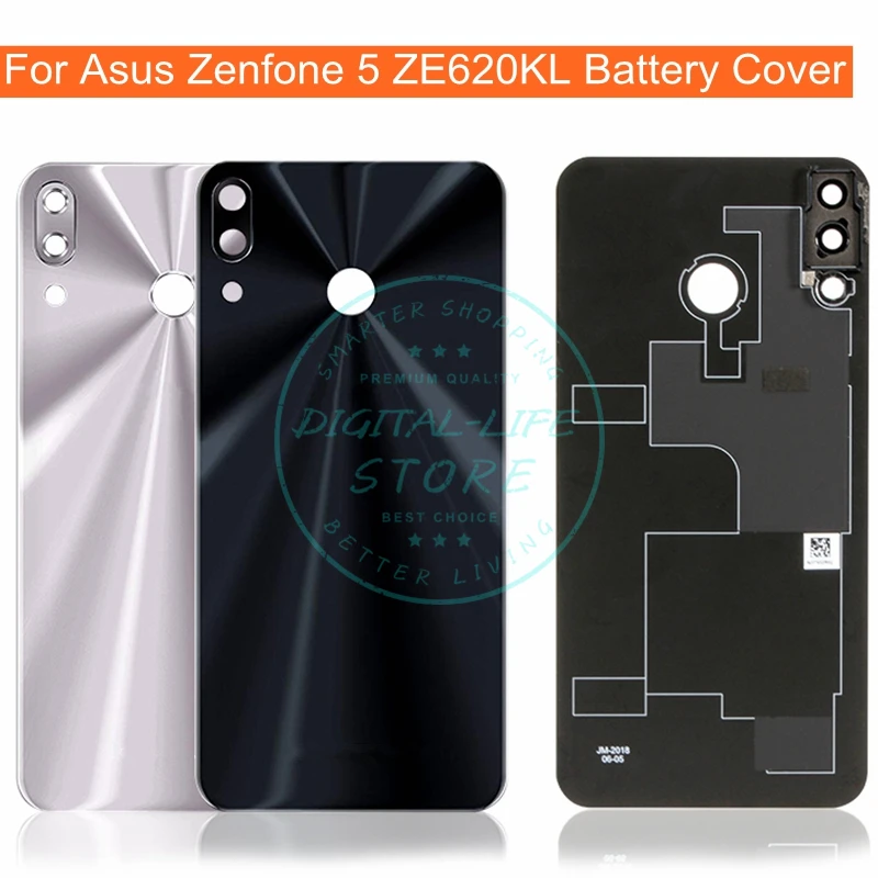 Оригинал для Asus Zenfone 5 ZE620KL Задняя крышка батареи стеклянный корпус двери Zenfone5