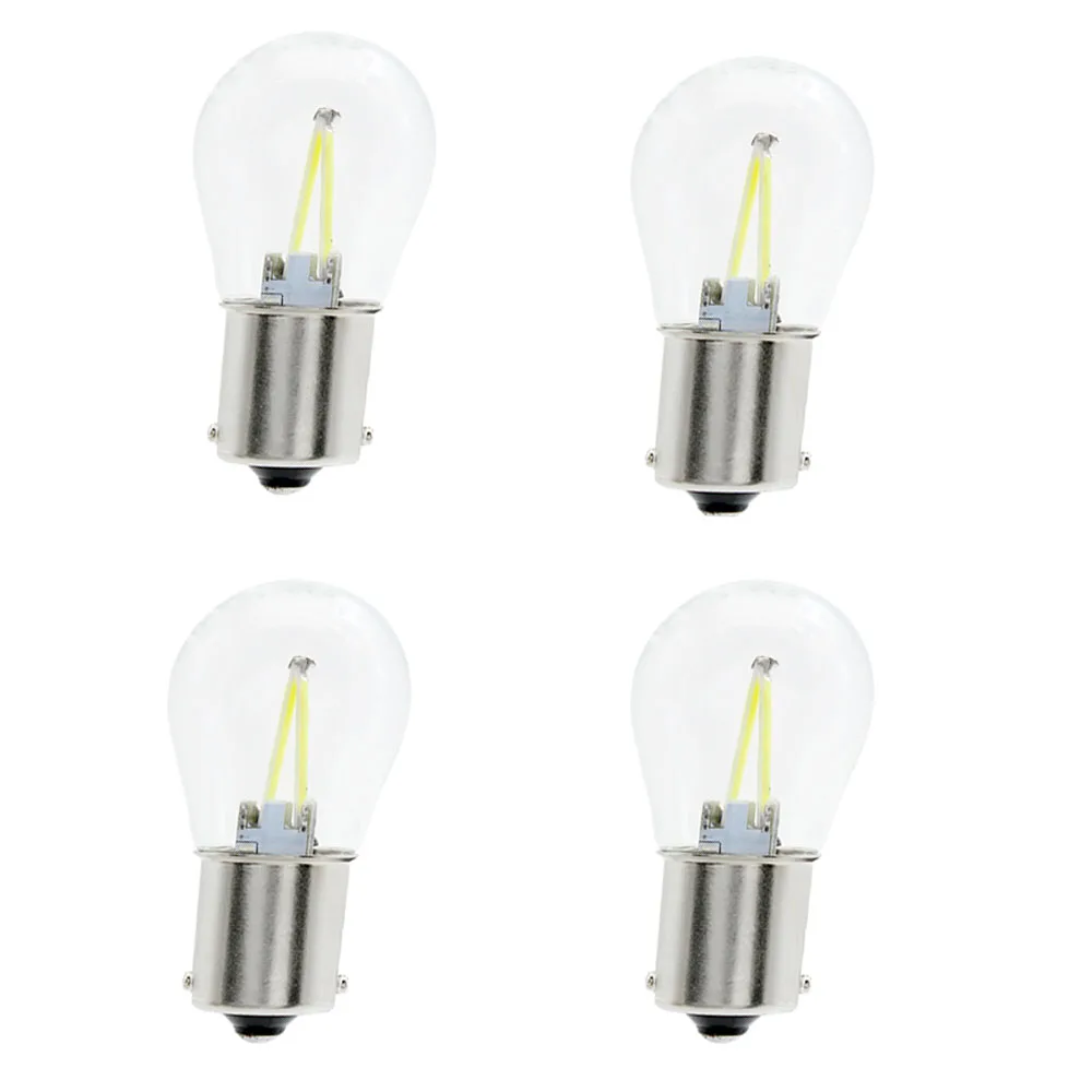 

4x Strobe Flash 1156 BA15S 1157 BAY15D P21W COB стеклянный корпус автомобисветильник дневные ходовые огни s сигнал поворота светильник ние фонари s