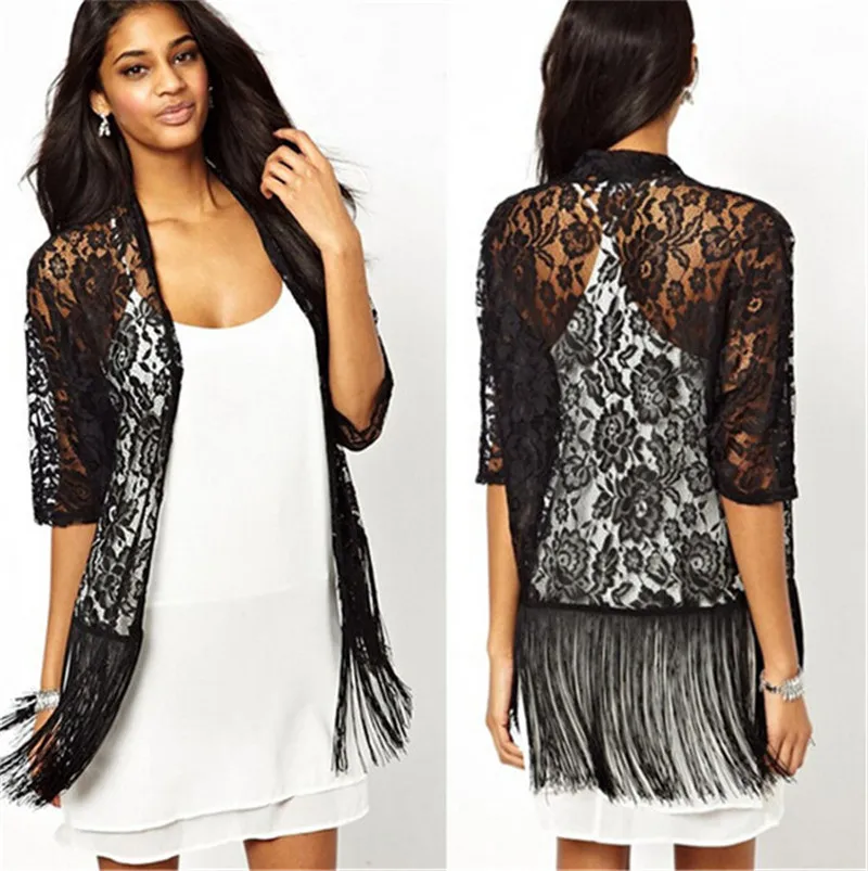 Aliexpress.com : Buy Lace hollow Out Cardigan Big Hem New