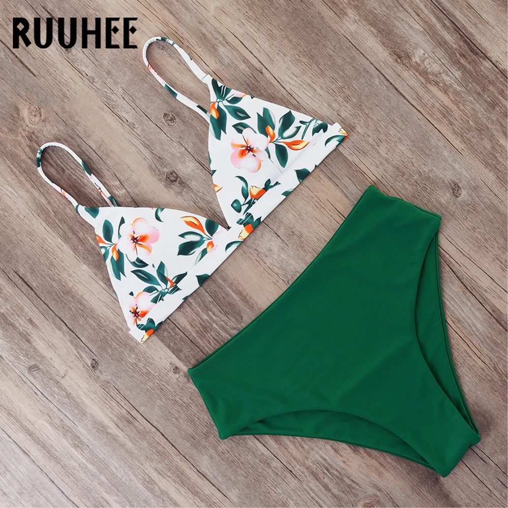 RUUHEE ثوب سباحة مثير النساء ملابس السباحة مثير مجموعة البكيني رفع ثوب السباحة 2019 الإناث بحر المرأة لباس سباحة ملابس سباحة حريمي