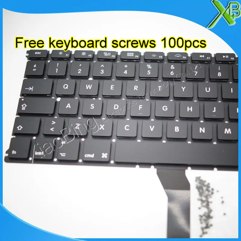  5PCS---Brand New TR Turkish Turkey keyboard+100pcs keyboard screws For MacBook Air 13.3
