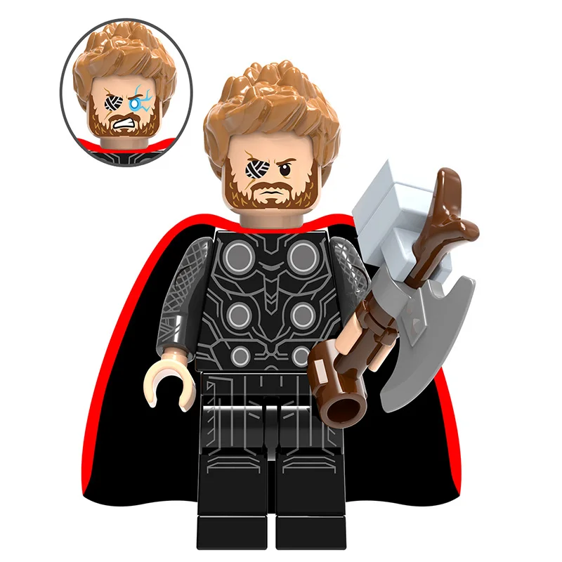 8PCS Super Heroes Figures Star-lord Nebula Ant-Man Bruce-banner  Hawkeye Thor Legoings Building Blocks Set Toys Children