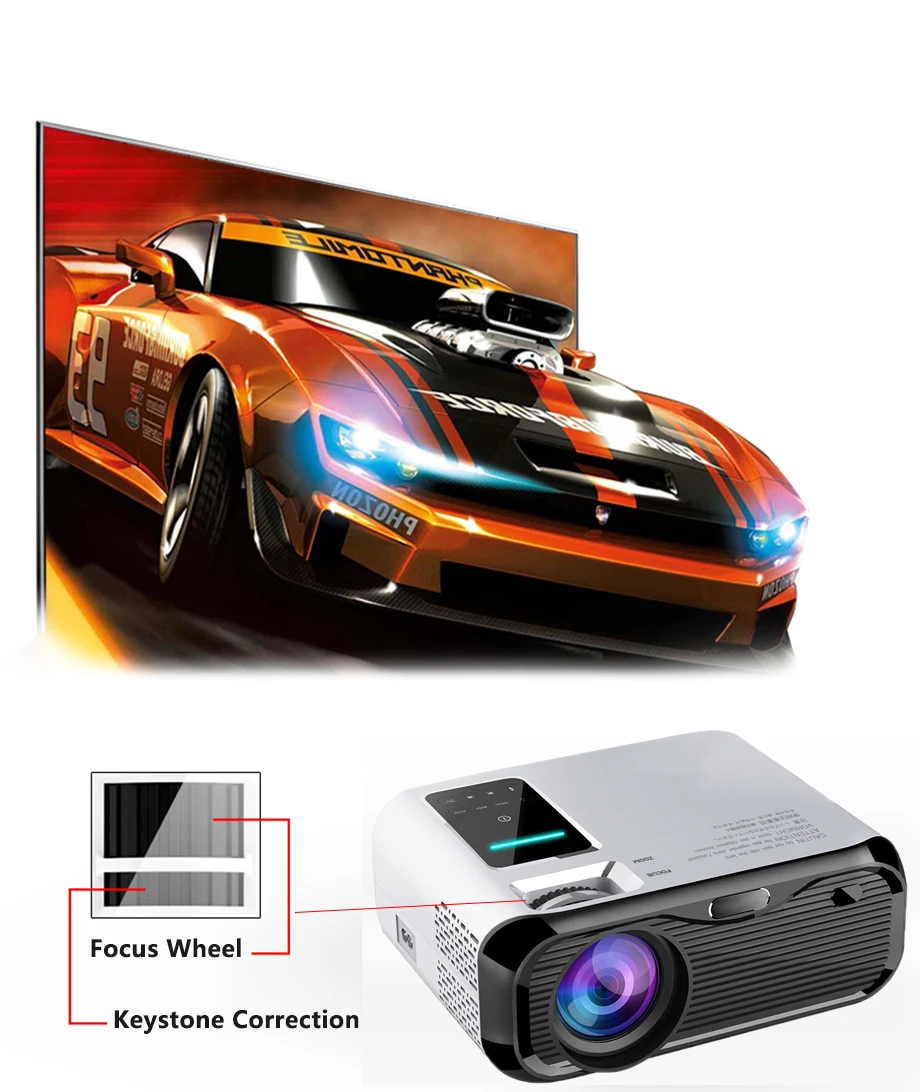 led projector Smartldea 2019 New 720P HD MINI Projector,native 1280*720 3000lumens LED Video Proyector for HD Home Cinema Portable Beamer projectors for sale