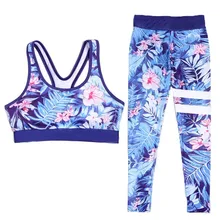 2017 New Print Sporting Suit Women's Two Piece Tracksuit Set High Elastic Leggings And Tops Sportswear Sets Female Fitness Suits 2017 New Print Sporting Suit Women's Two Piece Tracksuit Set High Elastic Leggings And Tops Sportswear Sets Female Fitness Suits