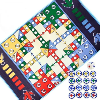 

Flight Chess Carpet Creeping Mat Baby Puzzle Game Mat Game Mats Tabletop Mat Flight Chess Toy Parent-Child Interaction Gift