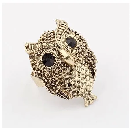 

Personality owl ring vintage punk rings for women jewelry