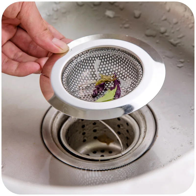 

Stainless Steel Bathtub Hair Catcher Stopper Shower Drain Hole Filter Trap Metal Wire Sink Strainer Kitchen Accessories