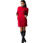 5% off! vestidos new 2015 free shipping 3 colors Turtlenecks Spring and Summer dress fashion three quarte PU patchwork women dress Save 0.72 on vestidos new 2015 free shipping 3 colors Turtlenecks Spring and Summer dress fashion three quarte PU patchwork women dress