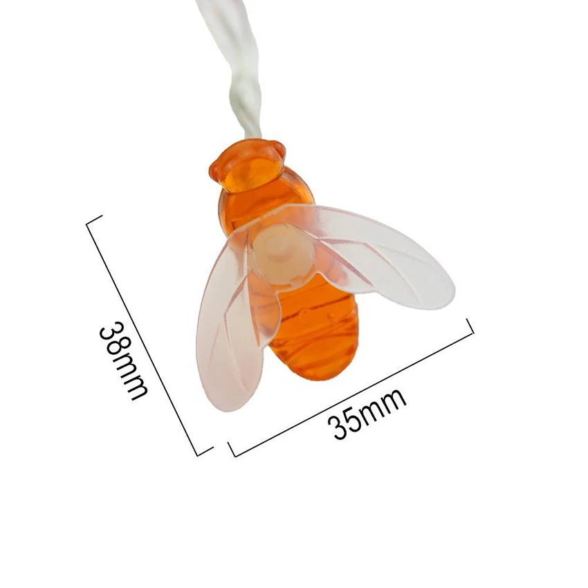Battery Operated 10leds 20leds 30leds 40leds Bee Shaped led String Lights Christmas Holiday Party Garden Decorative Fairy Lights Battery Operated 10leds 20leds 30leds 40leds Bee Shaped led String Lights Christmas Holiday Party Garden Decorative Fairy Lights