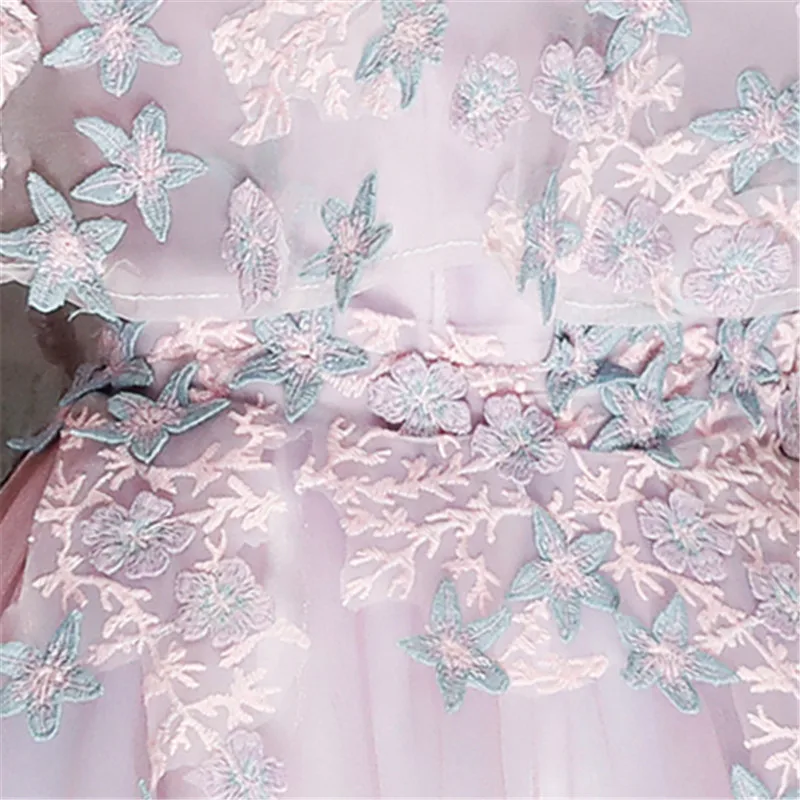 Это YiiYa вечернее платье 2018 аппликации вышивка кружева o-образным вырезом А-силуэт фиолетовый длинный вечерние платья LX1294 robe de soiree