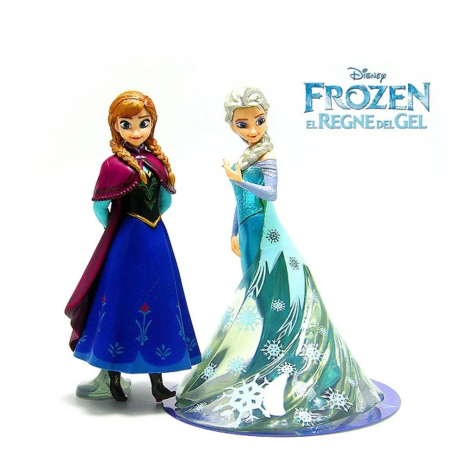 Disney frozen 14.5cm Queen Elsa Anna action figure Model Anime Doll Decoration PVC Collection Figurine Toys model for children