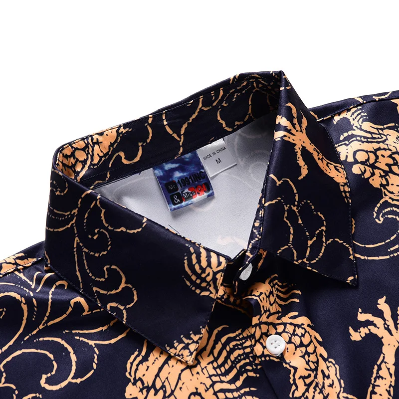 Summer Men's Set Dragon Short Casual Suits Sportswear Mens Clothing Man Two Pieces Fashion Print Sets Male Sweatshirt Men 4XL Summer Men's Set Dragon Short Casual Suits Sportswear Mens Clothing Man Two Pieces Fashion Print Sets Male Sweatshirt Men 4XL