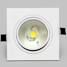 Сверхъяркий регулируемый светодиодный потолочный светильник потолочный Точечный светильник 10 Вт 15 Вт потолочные встраиваемые светильники Теплый Холодный белый комнатный свет