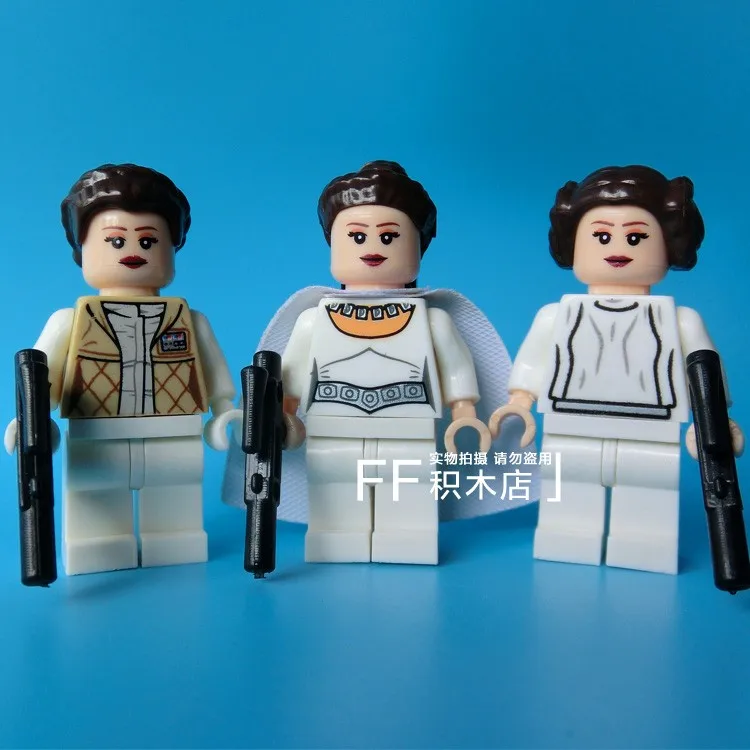 3PCS CreatorEnlighten Star Wars 7 The Force Awakens LEIA Starwars Minifigure Building Blocks Bricks Figures Toys Boys Gifts | Игрушки и