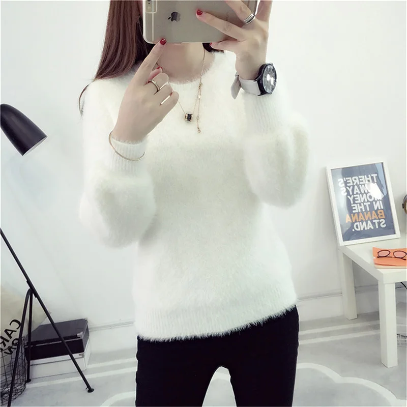 

mohair female sweater for women top FEMALE SWEATER lady's sweater turtlenecks women's pullover korean sweater female winter 2019