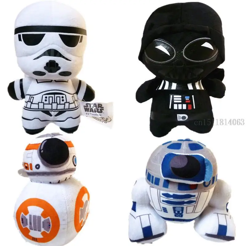 

Star Wars 7 BB8 plush toys set 2016 New The Force Awaken BB-8 Droid Robot R2D2 Darth Vador Storm Trooper stuff Doll toy for kid