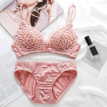 

Push Up Lace Bras Underwear 2019 Fashion Bra and Panties Set Women Sexy Bra Set