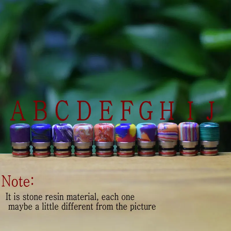 

wholesale price stone resin 510 drip tip mouthpiece fit kayfun lite 2019 taifun ego tank atomizer mtl